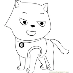 Cat Marshall Free Coloring Page for Kids