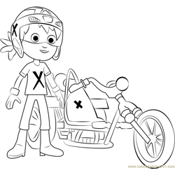 Danny Free Coloring Page for Kids