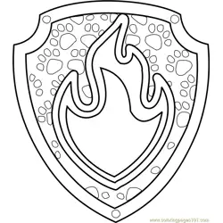 Marshall Badge Free Coloring Page for Kids
