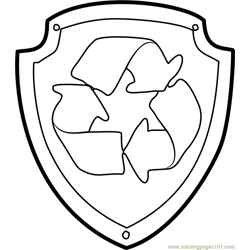Rocky Badge Free Coloring Page for Kids