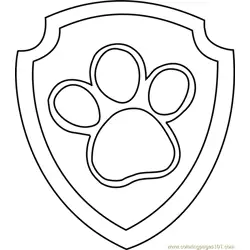 Ryder Badge Free Coloring Page for Kids