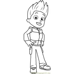 Ryder Free Coloring Page for Kids