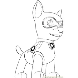 Super Chase Free Coloring Page for Kids