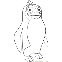The Penguins Free Coloring Page for Kids