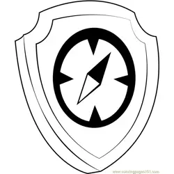 Tracker Badge Free Coloring Page for Kids