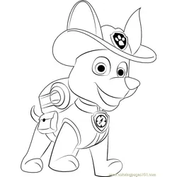 Tracker Free Coloring Page for Kids