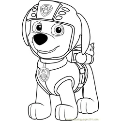 Zuma Free Coloring Page for Kids