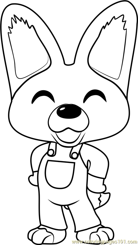 Eddy Coloring Page for Kids - Free Pororo the Little Penguin Printable