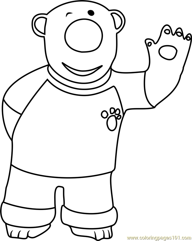 Poby Coloring Page for Kids - Free Pororo the Little Penguin Printable