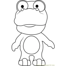 Crong Free Coloring Page for Kids