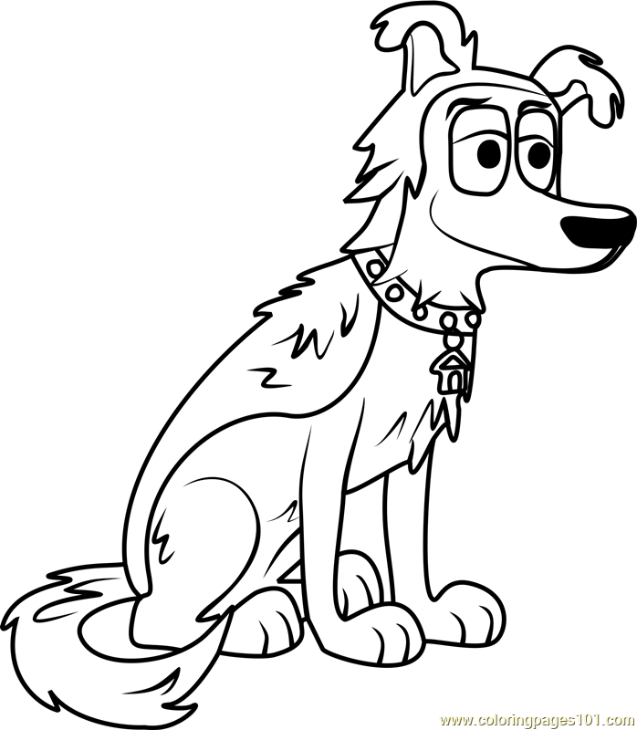 Pound Puppies Lucky Coloring Page for Kids Free Pound