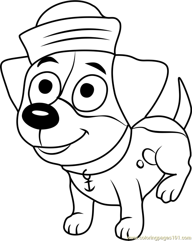 Pound Puppies Suds Coloring Page for Kids Free Pound