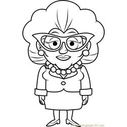 Pound Puppies Agatha McLeish Free Coloring Page for Kids