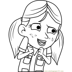 Pound Puppies Amelia Free Coloring Page for Kids