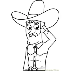 Pound Puppies Banjo Player Free Coloring Page for Kids