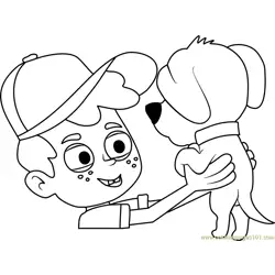 Pound Puppies Benji Free Coloring Page for Kids