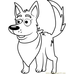 Pound Puppies Betty Bob Free Coloring Page for Kids