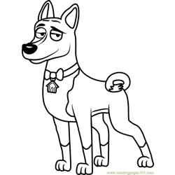 Pound Puppies Bondo Free Coloring Page for Kids