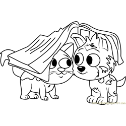 Pound Puppies Bumper Free Coloring Page for Kids