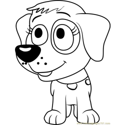 Pound Puppies Checkers Free Coloring Page for Kids
