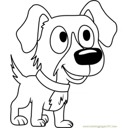 Pound Puppies Chip Free Coloring Page for Kids