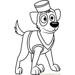 Pound Puppies Chuckles Free Coloring Page for Kids