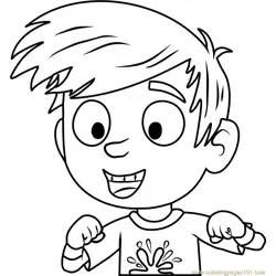 Pound Puppies Chucky Free Coloring Page for Kids