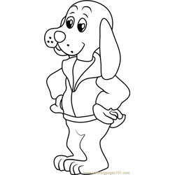 Pound Puppies Cooler Free Coloring Page for Kids