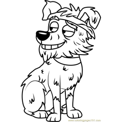 Pound Puppies Doggy Lama Free Coloring Page for Kids