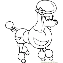 Pound Puppies Dolly Free Coloring Page for Kids