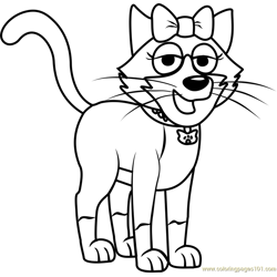 Pound Puppies Fluffy Free Coloring Page for Kids