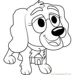 Pound Puppies Ginger Free Coloring Page for Kids