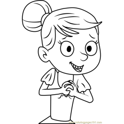 Pound Puppies Izzy Free Coloring Page for Kids