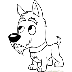Pound Puppies Jackpot Free Coloring Page for Kids