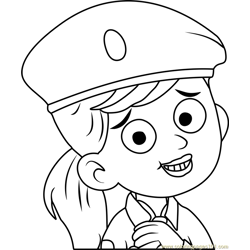 Pound Puppies Jennifer Free Coloring Page for Kids