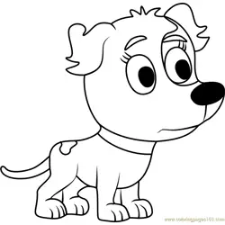 Pound Puppies Kippster Free Coloring Page for Kids