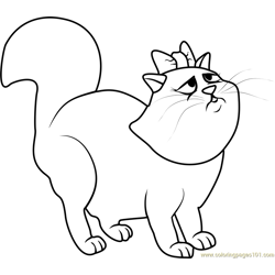 Pound Puppies Madame Pickypuss Free Coloring Page for Kids