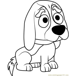 Pound Puppies Millard Free Coloring Page for Kids