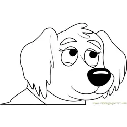 Pound Puppies Miss Petunia Free Coloring Page for Kids