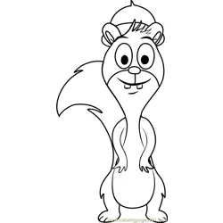 Pound Puppies Mr Nut Nut Free Coloring Page for Kids