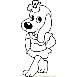 Pound Puppies Nose Marie Free Coloring Page for Kids