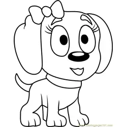 Pound Puppies Nutmeg Free Coloring Page for Kids