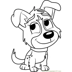 Pound Puppies Pepper Free Coloring Page for Kids