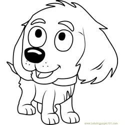 Pound Puppies Peppy Free Coloring Page for Kids