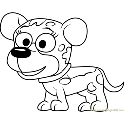 Pound Puppies Pooches Free Coloring Page for Kids