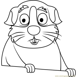 Pound Puppies Prince Fudgiepaws Free Coloring Page for Kids