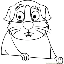 Pound Puppies Prince Fudgiepaws Free Coloring Page for Kids