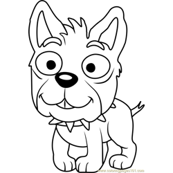 Pound Puppies Pugford Free Coloring Page for Kids
