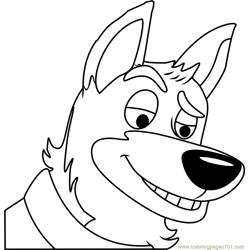 Pound Puppies Sarge Free Coloring Page for Kids