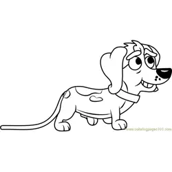 Pound Puppies Schleppy Free Coloring Page for Kids